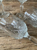 antique inspired molded wine glasses 
