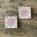Rose Antique Porcelain Tile Trivets