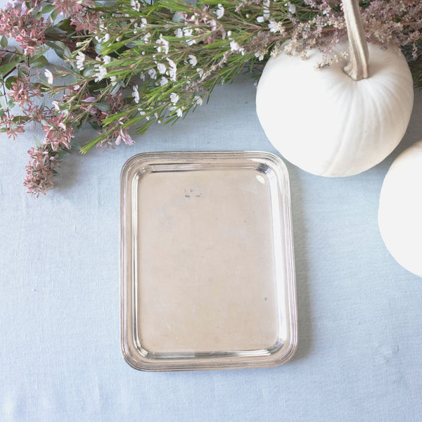 Small Silver Rectangle Tray