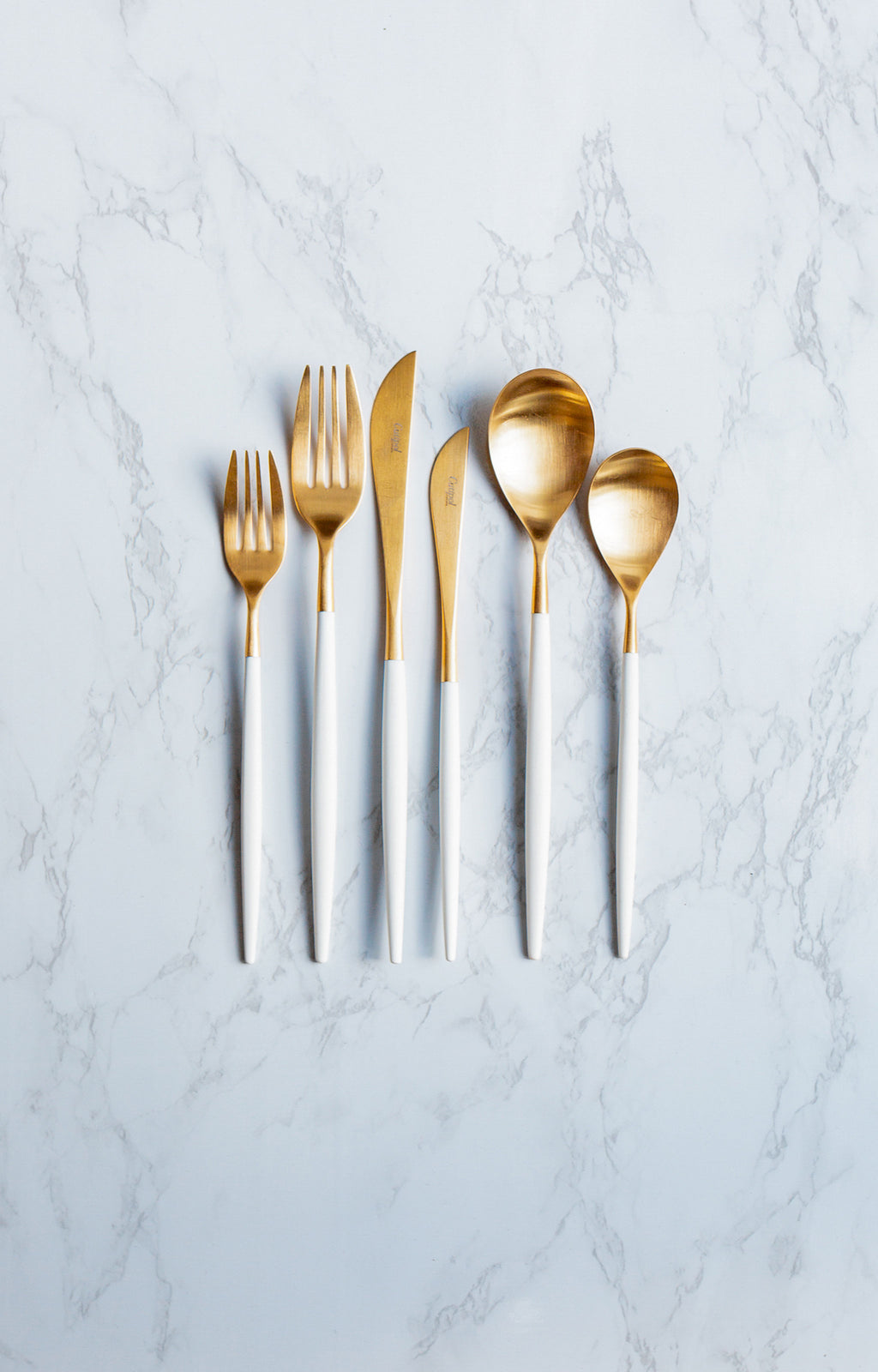 Gold & White Cutipol Mio Cutlery